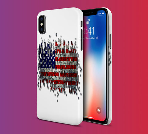 Chipped American Flag Phone Case for iPhone, Samsung, and Google